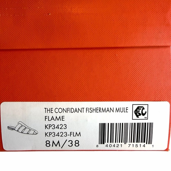 KATY PERRY The Confident Fisherman Mule Flame color Size 8M NEW - Picture 6 of 7